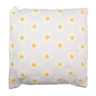Clayre & Eef Cushion Daisy white