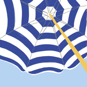 Paperproducts Design Papierservietten Beach Umbrella blue