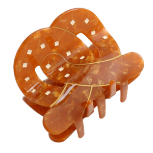 Red Cuckoo Hair Claw Clip Pretzel large