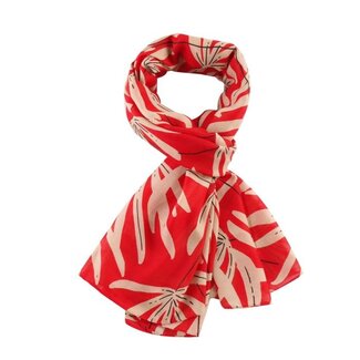 M&K Collection Schal Floral Burst red