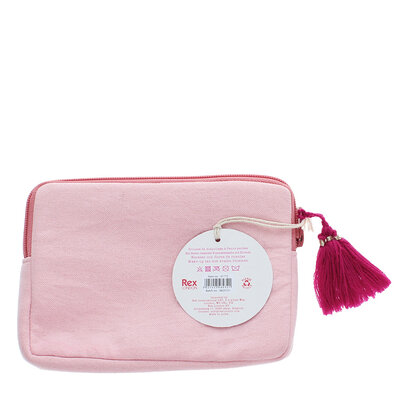 Rex London Makeup Bag Beaded Handcrafted Flowers