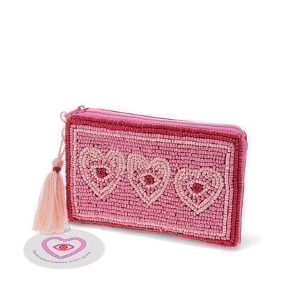 Rex London Purse Beaded Handcrafted Heart