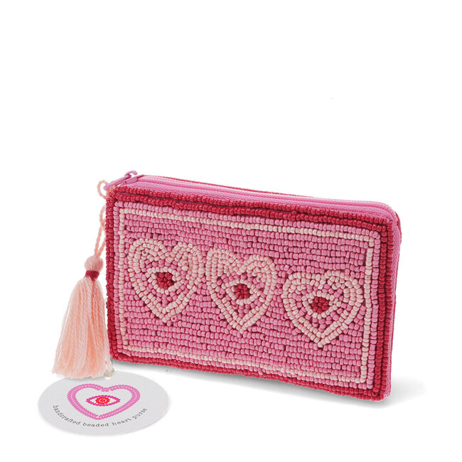 Geldbeutel Beaded Handcrafted Heart