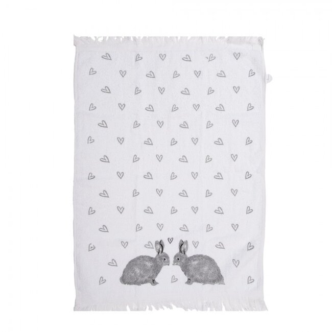 Guest towel Rabbit Hearts