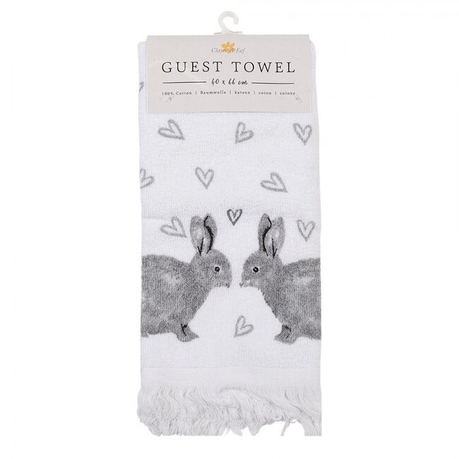 Guest towel Rabbit Hearts