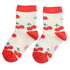 Miss Sparrow Kids Socks Bamboo Cherries cream 2-3Y