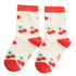 Miss Sparrow Kids Socks Bamboo Cherries cream 4-6Y