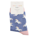 Miss Sparrow Kids-Socken Bamboo Unicorn denim 4-6Y