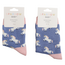 Kids-Socken Bamboo Unicorn denim 4-6Y