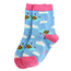 Kids Socks Bamboo Bees & Clouds powderblue  4-6Y