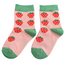 Kids Socks Bamboo Strawberries dusky pink 2-3Y
