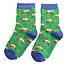 Kids Socks Bamboo Cars green  4-6Y