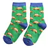 Miss Sparrow Kids Socks Bamboo Cars green  4-6Y