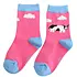 Miss Sparrow Kids-Socken Bamboo Cows hotpink 4-6Y