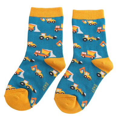 Miss Sparrow Kids-Socken Bamboo Trucks teal 4-6Y