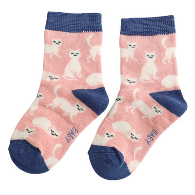 Miss Sparrow Kids-Socken Bamboo Little Kitty dusky pink 2-3Y