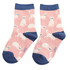 Miss Sparrow Kids Socks Bamboo Little Kitty dusky pink 4-6Y