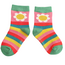 Kids-Socken Bamboo Daisies & Stripes pink 2-3Y