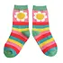Miss Sparrow Kids Socks Bamboo Daisies & Stripes pink 4-6Y