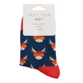 Miss Sparrow Kids Socks Bamboo Highland Cows navy 2-3Y