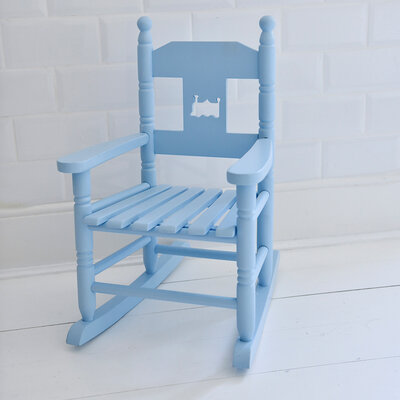 Powell Craft Rocking Chair Kids blue