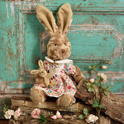 Powell Craft Teddy Rabbit Floral Dress