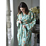 Dressing gown Floral turquoise