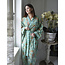 Dressing gown Floral turquoise
