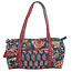 Powell Craft Canvas Duffle Bag Floral denim/pink
