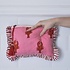 Powell Craft Make-up Tasche Lobster pink & red