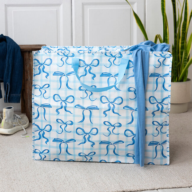 Jumbo bag Blue Bows