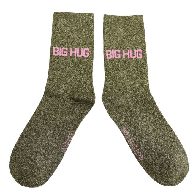 Socken Glitter Statement Big Hug