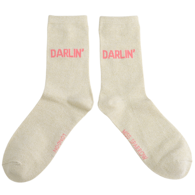 Miss Sparrow Socken Glitter Statement Darlin'