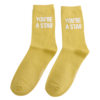 Miss Sparrow Socken Glitter Statement You’re a Star