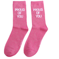 Miss Sparrow Socks Glitter Statement Proud of You