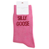 Miss Sparrow Socks Glitter Statement Silly Goose