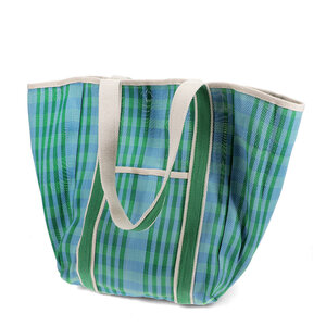 Rex London Recycled Tote Bag Woven blue/green