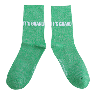 Miss Sparrow Socken Glitter Statement It's Grand