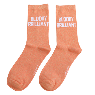 Miss Sparrow Socken Glitter Statement Bloody Brilliant