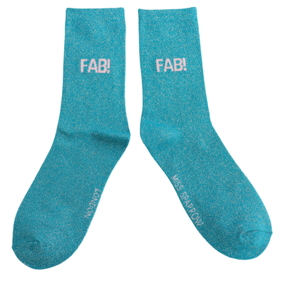 Miss Sparrow Socks Glitter Statement Fab