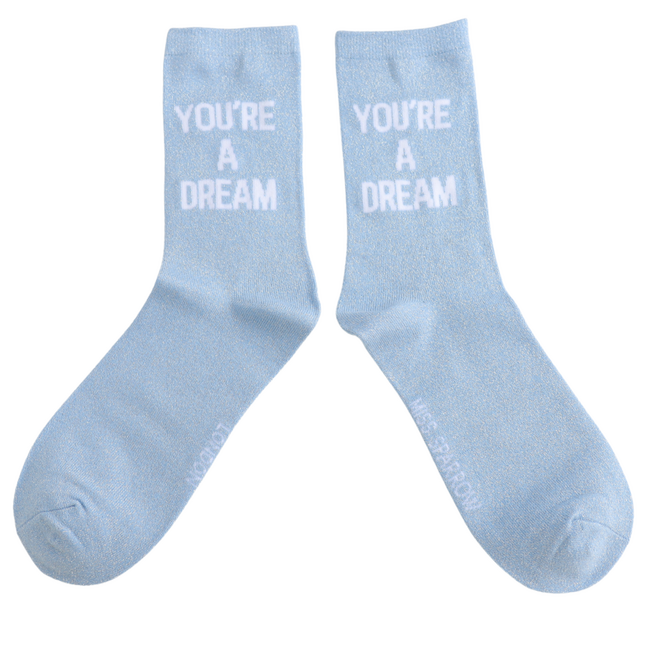 Socks Glitter Statement You're a Dream