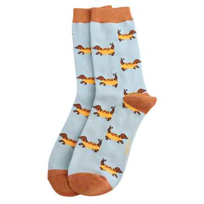 Miss Sparrow Socks Bamboo Hot Dogs duck egg
