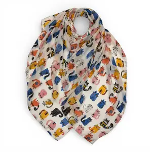 M&K Collection Schal Cartoon Cats classic