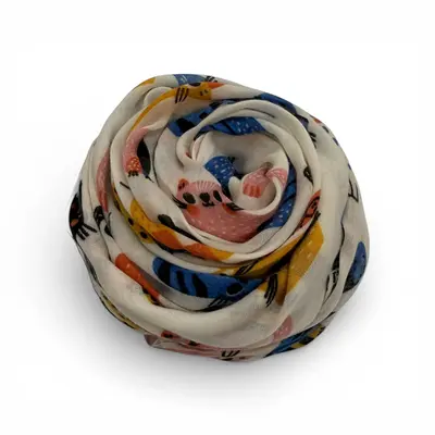 M&K Collection Scarve Cartoon Cats classic