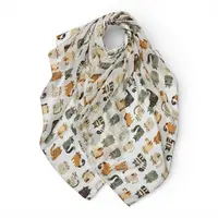 M&K Collection Scarve Cattoon beige