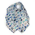 M&K Collection Scarve Cattoon blue