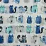Scarve Cattoon blue