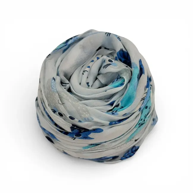 Scarve Cattoon blue