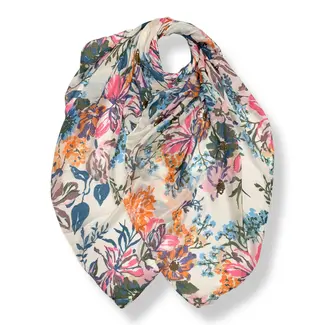 M&K Collection Schal Flower Bloom cream