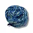 Schal Flower Field Tassels blue